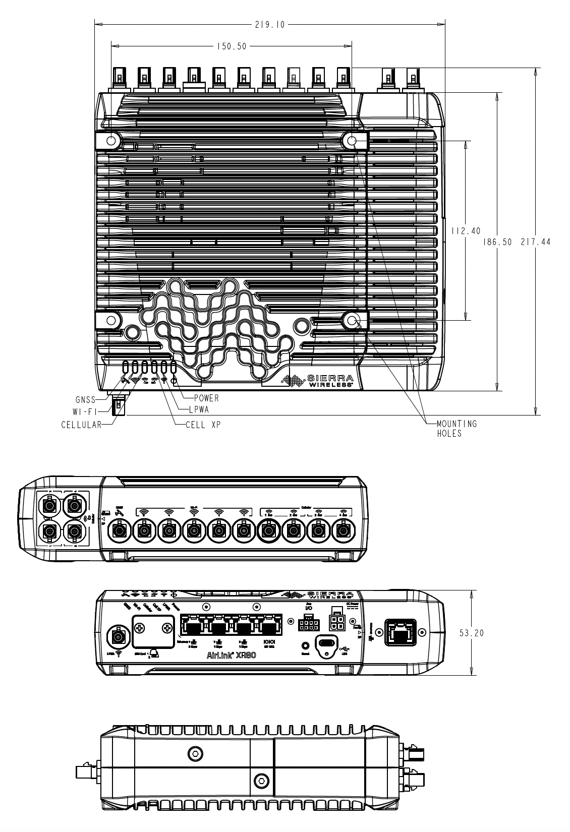 Xr80 Router Cables AirLink® XR80 5G LTE Cellular Router For Critical Communication | Semtech