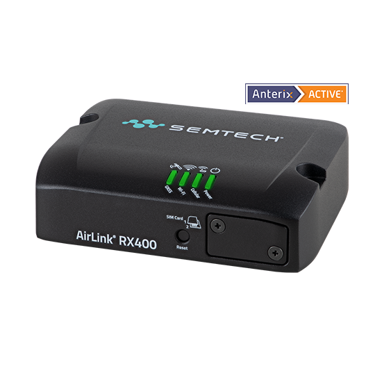 RX400 router with Anterix logo
