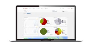 AirLink Manager fleet dashboard showing upgrade status, communication status, device health, and signal strength for industrial routers