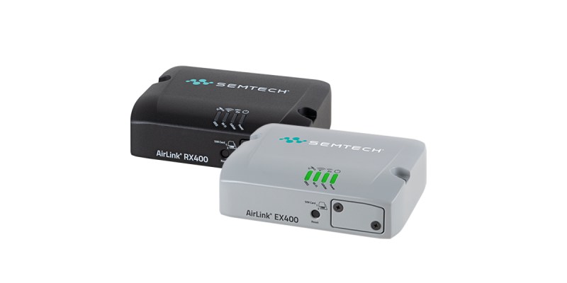 Semtech AirLink RX400 and EX400 5G RedCap routers for on-premises fleet management